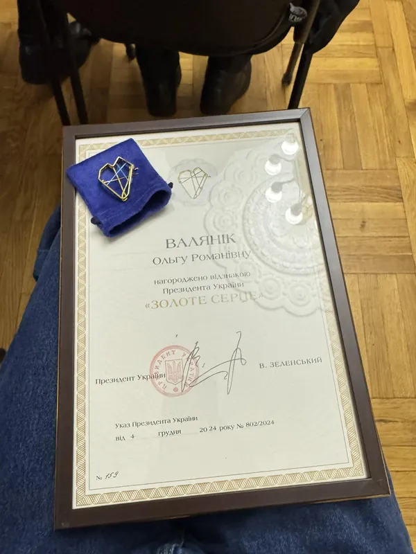 Луцька волонтерка отримала відзнаку від Президента України