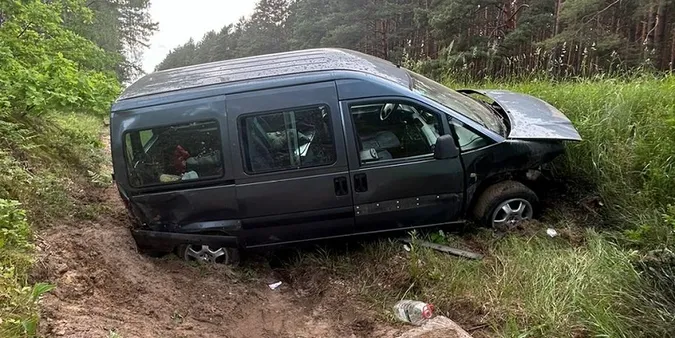 На Волині Fiat злетів у кювет – постраждав пасажир (фото)