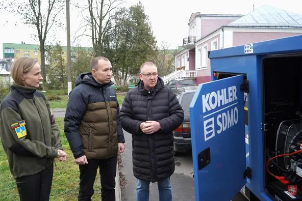 «Володимиртепло» отримало потужний дизельний генератор від литовців (фото)
