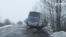 Під Луцьком в кювет злетів польський автобус