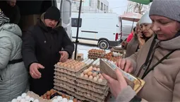 Скільки коштують домашні яйця на ринку біля «Торби» у Луцьку (відео)