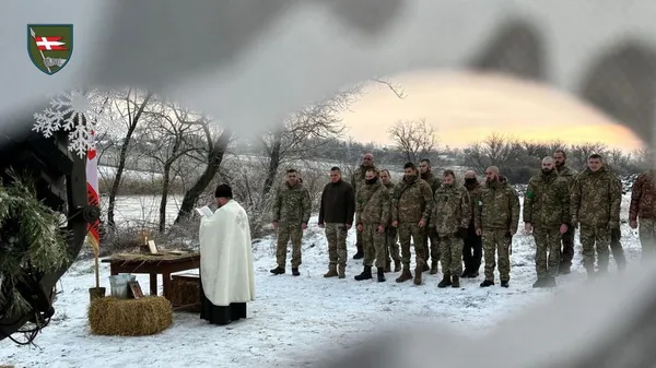 Молитва і занурення: бійці Волинської бригади відзначили Водохреще (фото)