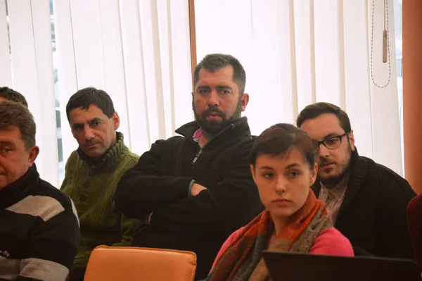 Заступник голови спілки воїнів АТО Волині Олександр Серватович (посередині)