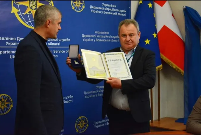 Головний міграційник Волині отримав медаль від Верховної Ради (фото)