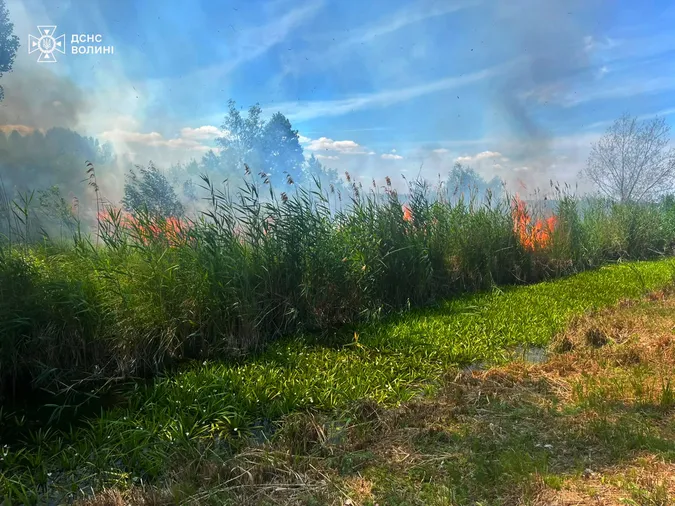 Волинь – у вогні: за день в області сталося 7 займань
