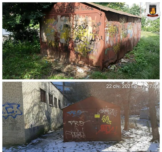 У Луцьку муніципали розібрали незаконно встановлений гараж (фото)