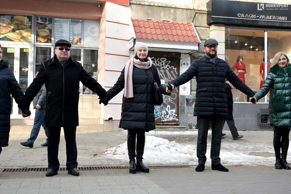 У Луцьку відбулася масштабна акція до 100-річчя Акту Злуки (фото)