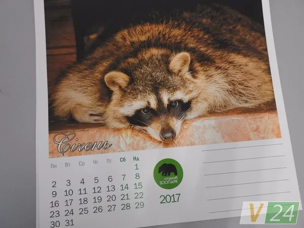 «Луцький зоопарк» видав календар зі світлинами своїх мешканців (фото)