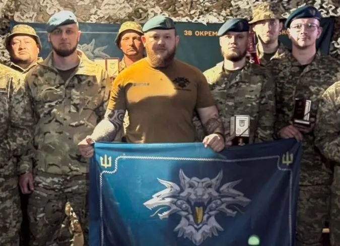 Морпіха з Волині Івана Луцюка нагородили за бойову роботу на Донеччині (фото)