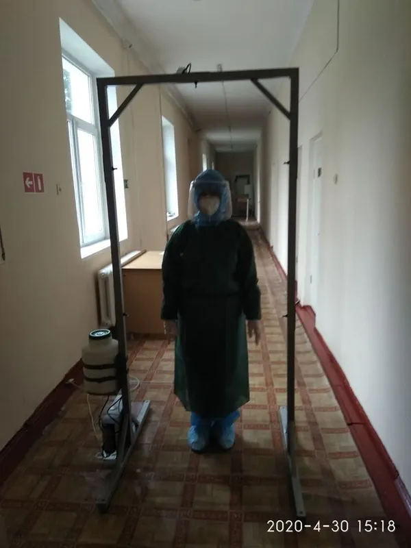 У Любомльській лікарні з’явилися дезінфікаційні рамки (фото)