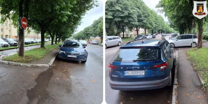 Заважають іншим: у Луцьку оштрафували водіїв за неправильну парковку (фото)