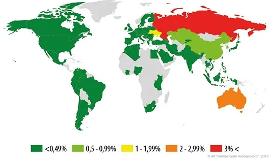 У 2016 році кількість мобільних вірусів зросла втричі