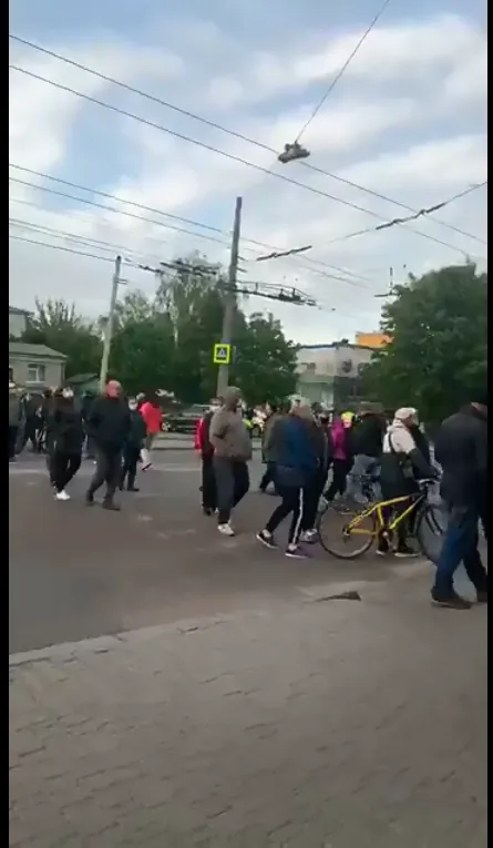 Підприємці Старого ринку перекрили дорогу в Луцьку (фото)
