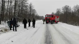 На Волині злетів у кювет і перекинувся мікроавтобус (відео)