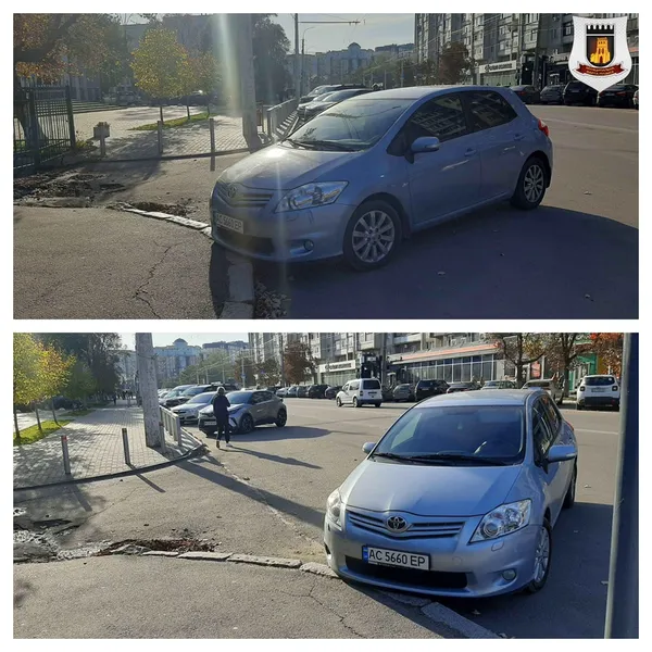 У Луцьку муніципали виписали майже 400 штрафів за неправильне паркування (фото)