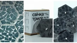 У Луцьку створили унікальну свічку-трилінку (фото)