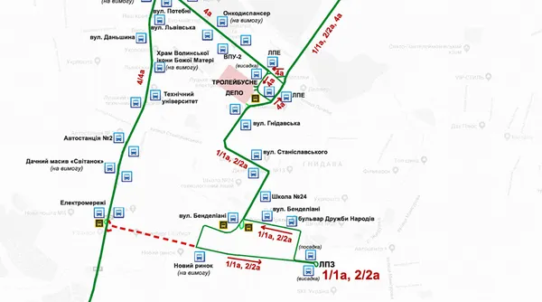 Недопад розповів про доїзд до Нового ринку у Луцьку (мапа)