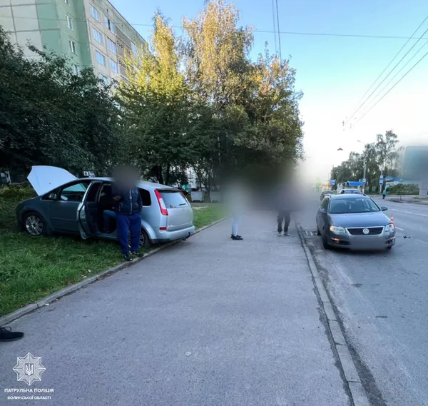 У Луцьку на Конякіна – автотроща через «синього» водія (фото)