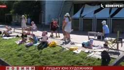 У луцькому «Сіті Парку» діти вчилися малювати і розповіли, як підтримують Україну (відео)