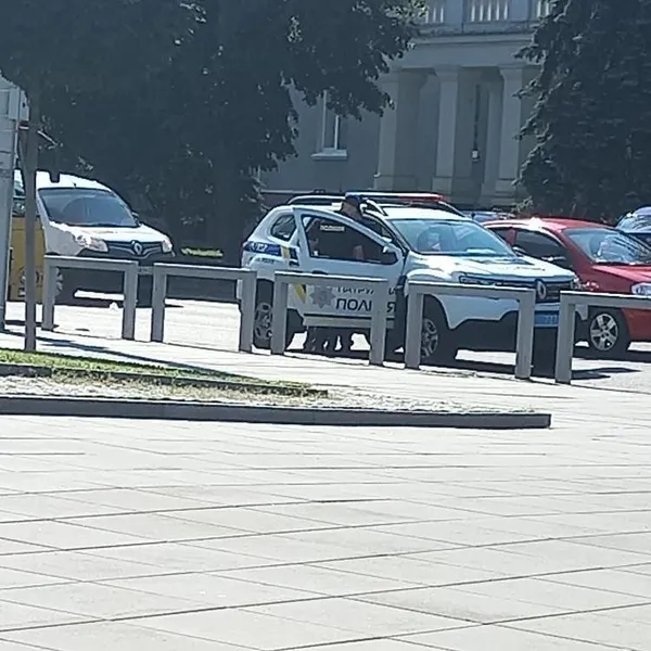 У центрі Луцька патрульні зупинили маршрутку (фото)