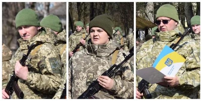 Мобілізовані та контрактники, чоловіки та жінки: у Луцьку склали присягу прикордонники (фото)