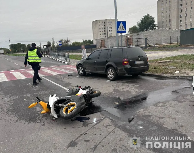 У Ковелі легковик збив 37-річну мотоциклістку (фото)