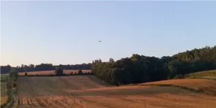 У Польщі лунали вибухи під час атаки рф на Україну, серед поля – вирва (відео)