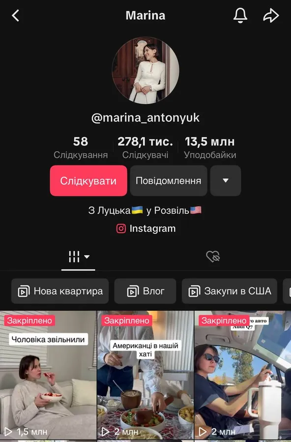 Блог Марини Антонюк