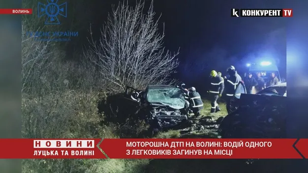 Смертельна ДТП на Волині: живого і мертвого водіїв витягали з автівок рятувальники (фото, відео)