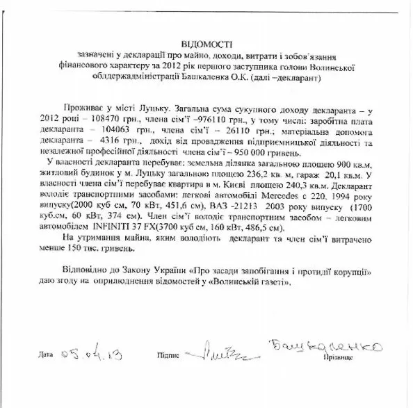 У Башкаленка «знайшли» дві квартири в Києві