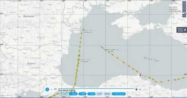 Три іноземні судна прийшли в український порт попри «морську блокаду» РФ
