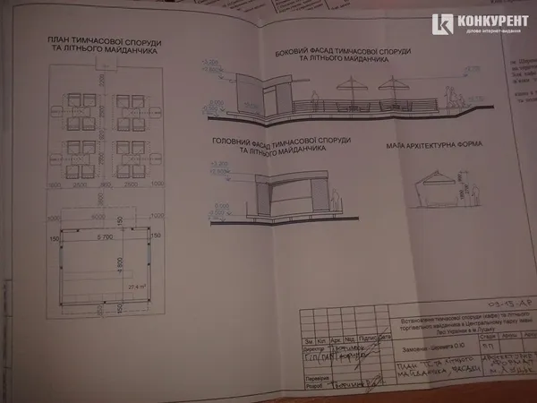У Центральному парку Луцька зводять літнє кафе незаконно?