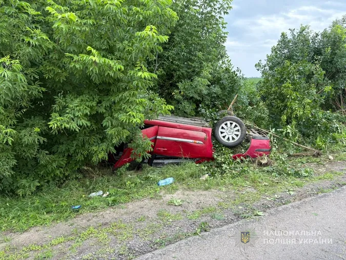 На Волині перекинулось авто – травмувалося двоє малих дітей