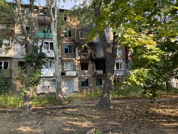 Наслідки російського обстрілу Костянтинівки на Донеччині, 22 серпня 2025 року