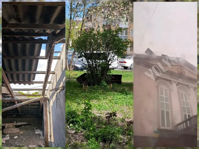 У полоні негоди: буревій у Луцьку зірвав дахи з будівель (фото)