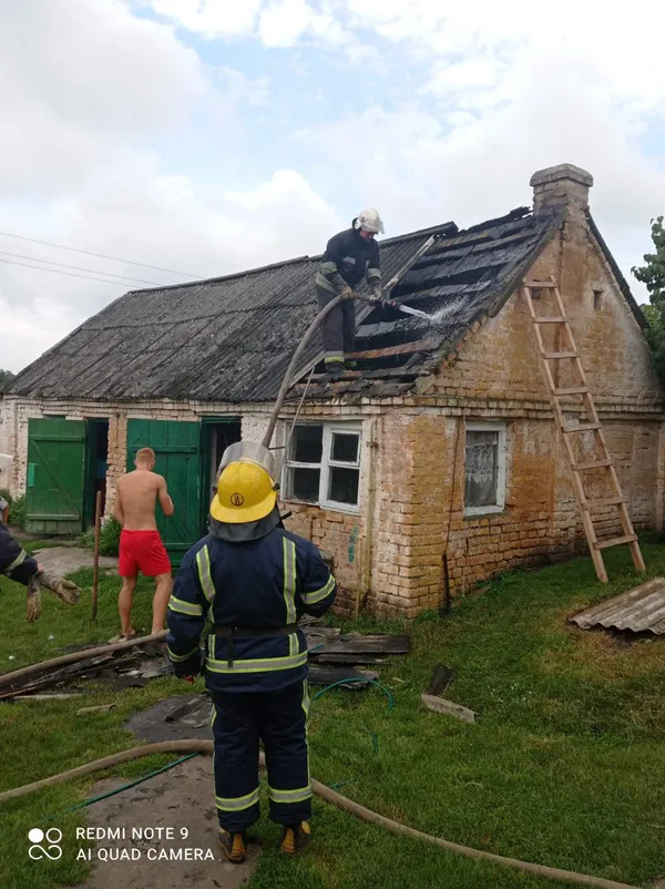 На Горохівщині під час пожежі постраждав хлопець