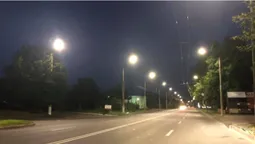 У Луцьку по-новому освітлили Володимирську (фото)