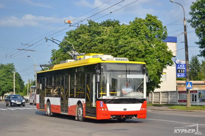 Луцький «Богдан» продемонстрував нові тролейбуси для Одеси