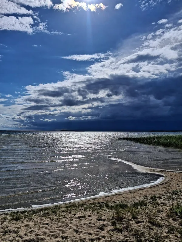 Світязь вразив незвичним видовищем: вода в озері стала схожою на рідке срібло (фото)