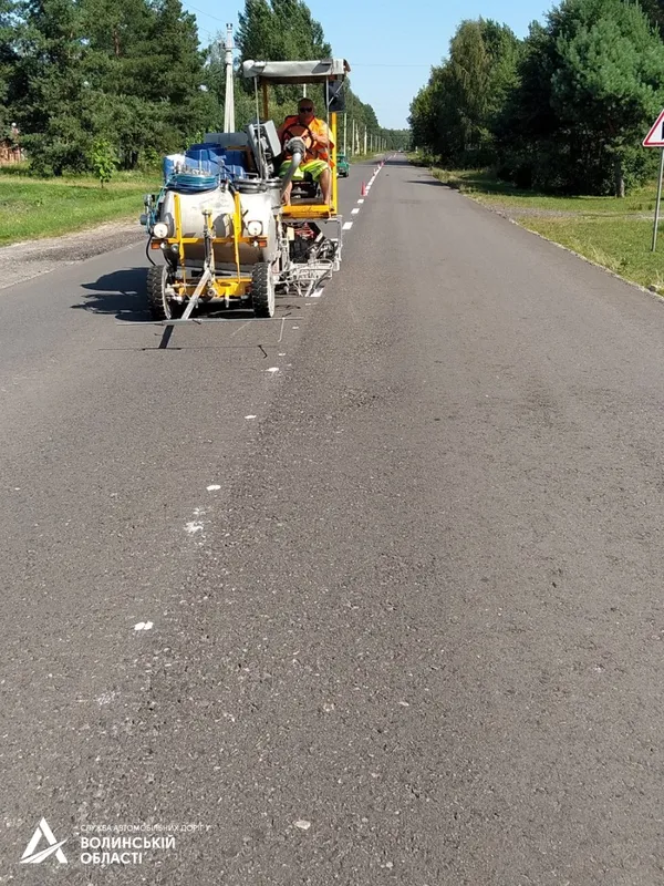 Між Ковелем та Вербою – нова дорожня розмітка (фото)