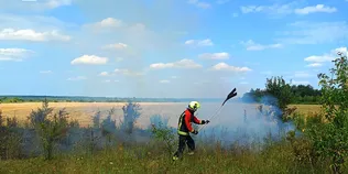 На Волині через людську необережність і скляну призму спалахнули три пожежі (фото)