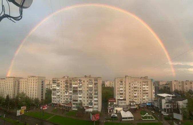Над Луцьком розкинулась травнева веселка (фото)
