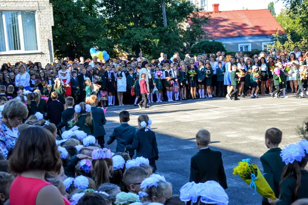 «Сонний» і «квітковий» перший дзвоник в луцьких школах (фото)