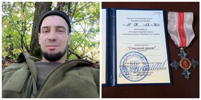 Захищає Україну з 2014: волинянин отримав «Сталевий хрест» від Залужного (фото)