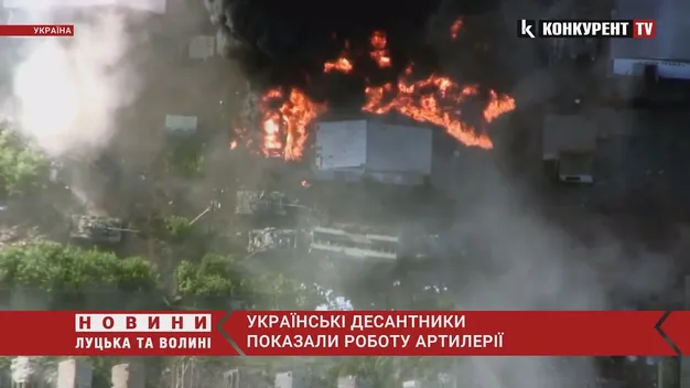 Знищили 10 танків, 8 бронемашин та понад 30 авто: українські десантники показали роботу артилерії (відео)