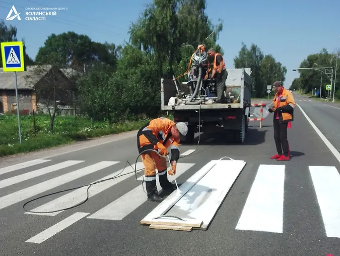 Між Ковелем та Вербою – нова дорожня розмітка (фото)