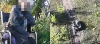 Годину вмовляли залізти на робота: бійці 14-ї бригади врятували з-під обстрілів бабусю (відео)