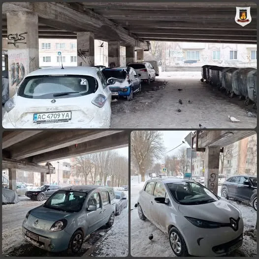 Під мостом у Луцьку ховалися автівки, але муніципали їх знайшли