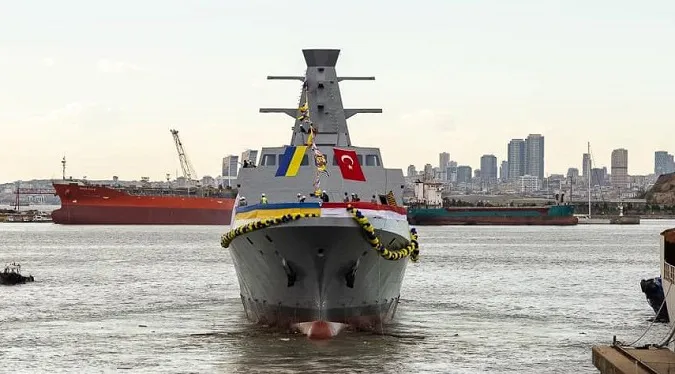 У Туреччині спустили на воду корвет, збудований для ВМС України (фото, відео)