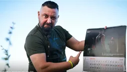 Музикант, який воює за Україну: боєць із волинської бригади став обличчям липня у календарі ЗСУ (фото)